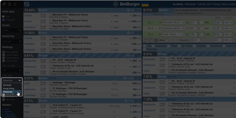 Hongkong hay Decimal thì cũng khá giống nhau ở cách tính tiền